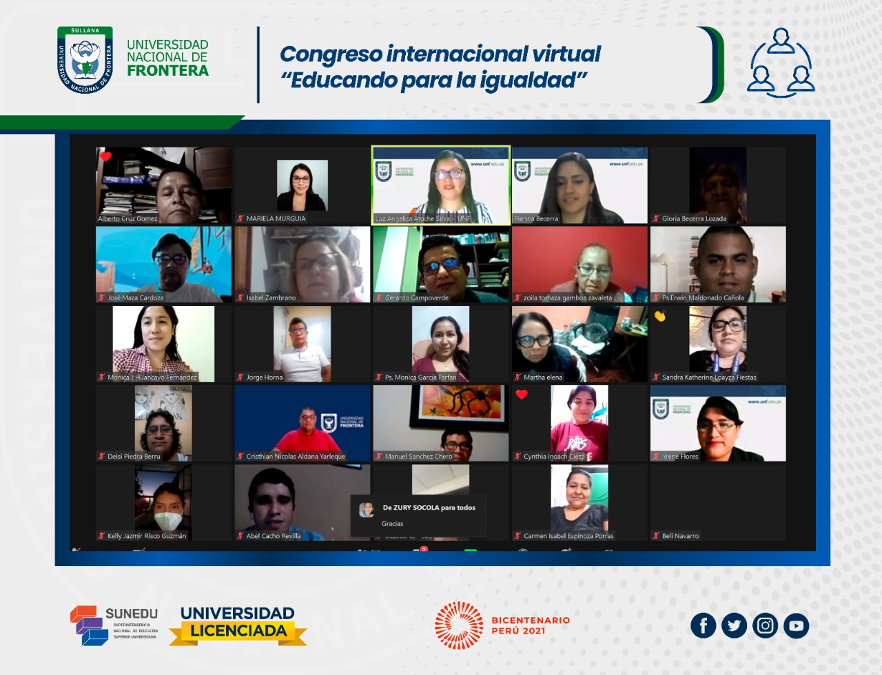 Especialistas de once pases participan en congreso internacional virtual Educando para la igualdad 2