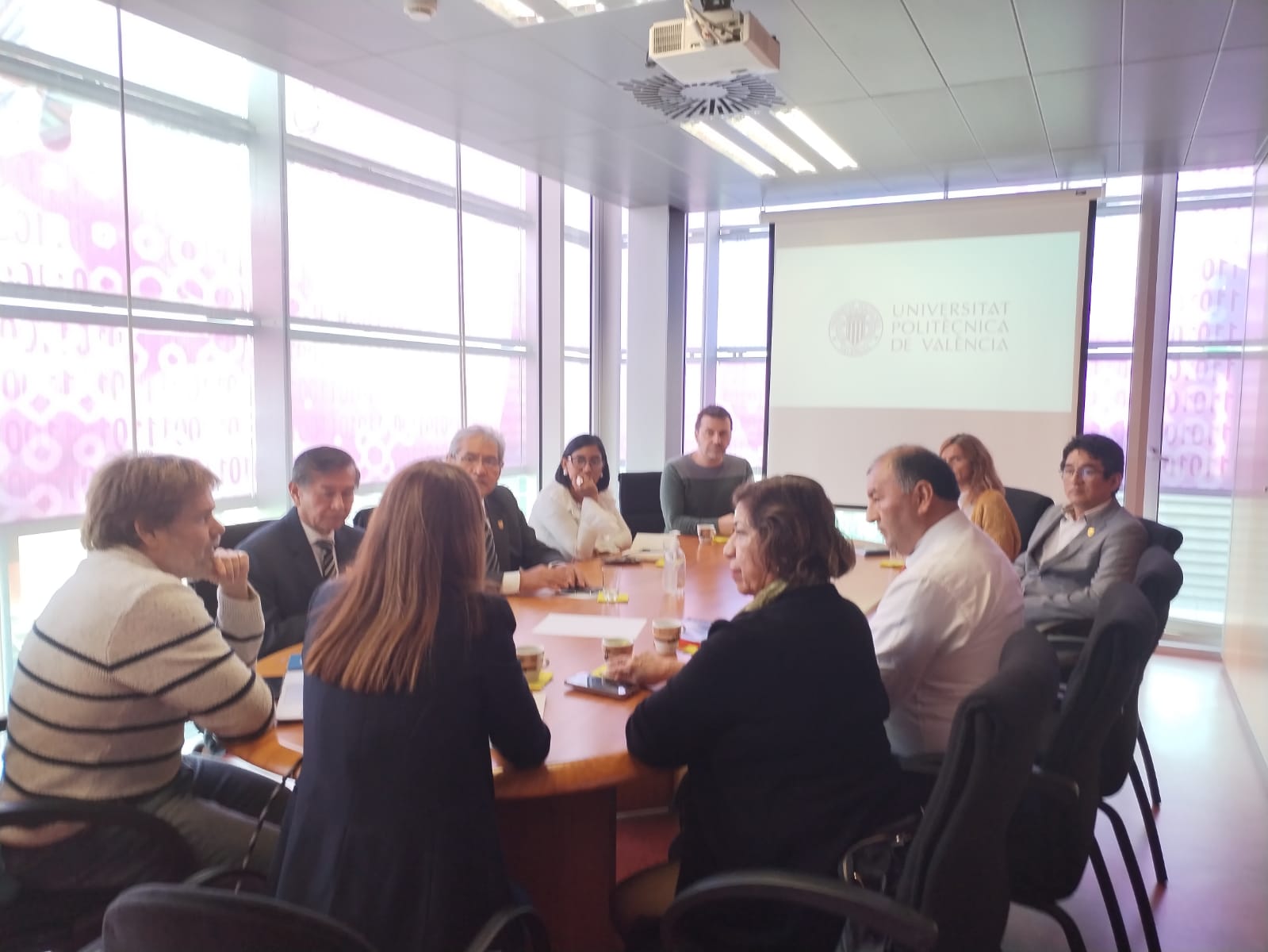 Autoridades de la UNF visitan la Universidad Politécnica de Valencia España 2