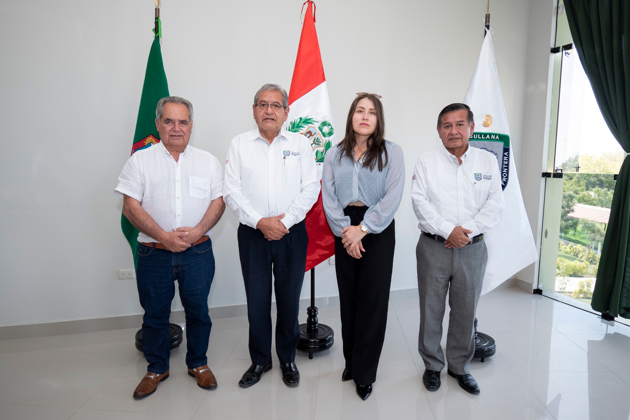 Congresistas Herrera y Ciccia visitan la Universidad Nacional de Frontera