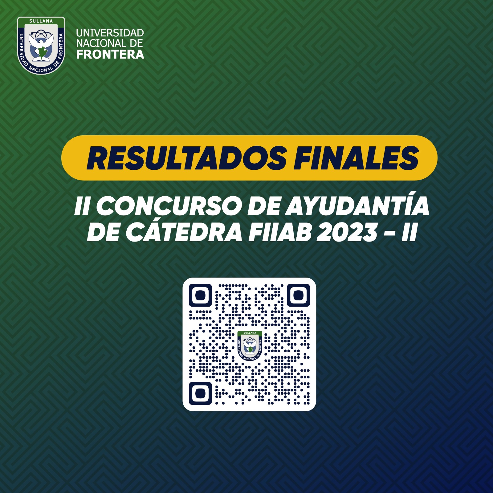 Resultados Finales Ayudantes de Cátedra 2023-II FIIAYB