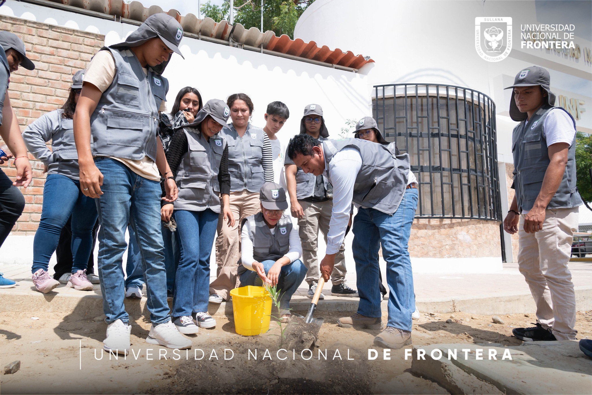 Voluntarios ambientales UNF realizan siembra de plantones 2